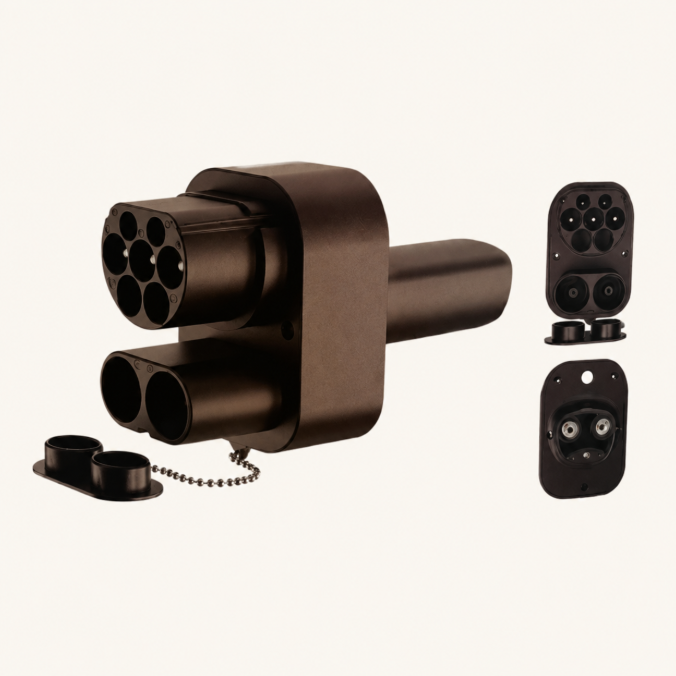 CCS2-NACS DC+AC Cybertruck Adapter product view