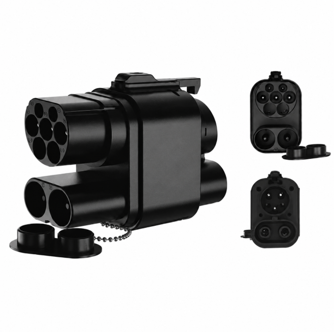 CCS2 to CCS1 DC+AC Adapter product view