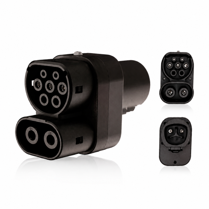 NACS-CCS2 DC+AC Adapter product view