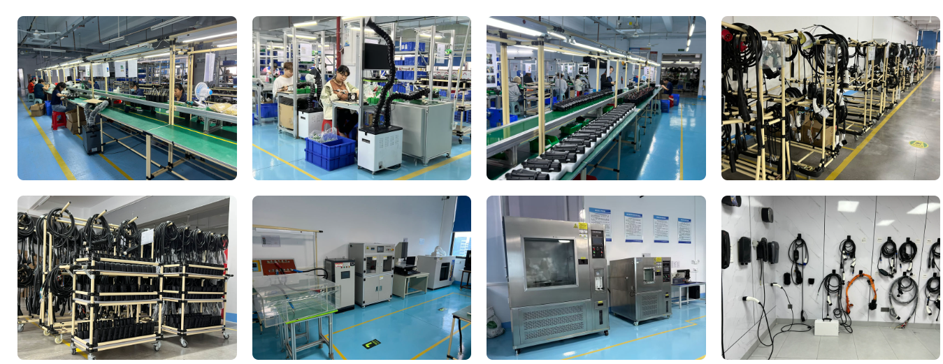 Southwind EV charger factory production lines, cable assembly and testing equipment